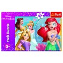 Puzzle Trefl Disney Princess Piękny dzień księżniczek 30 el. (18308) Trefl