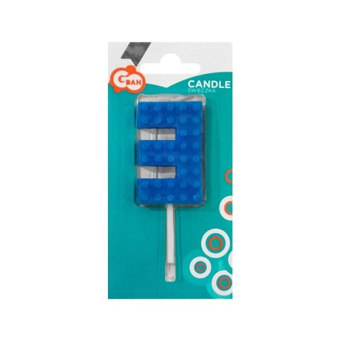 Świeczka urodzinowa klocki numer 3 Godan (7C-SUK3) Godan