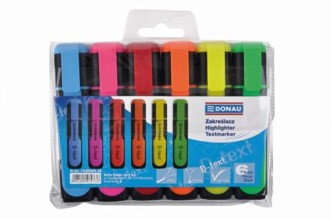 Zakreślacz D-Text 6 kol. wkład mix 1,0-5,0mm Donau (7358906PL-99) Donau