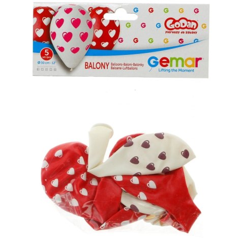Balon gumowy SERDUSZKA czerwony Godan (GS110/P198) Godan