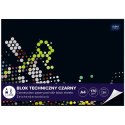 Blok techniczny A4 czarna 170g 10k Interdruk (ABLTA4C) Interdruk