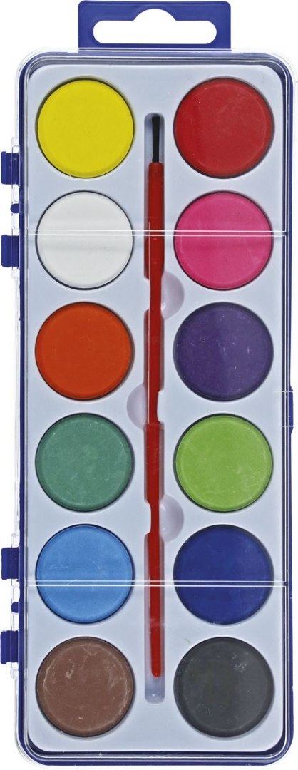 Farby akwarelowe 12 kolor. Flamingo (FL-12K28PUD) Flamingo