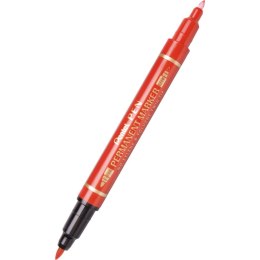 Foliopis Pentel dustronny, czerwone mixmm (N75W-BE) Pentel