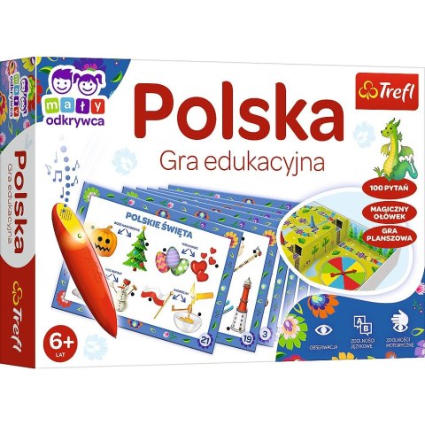 Gra edukacyjna Mały Odkrywca i Magiczny Ołówek Polska Magiczny ołówek Trefl (02114) Trefl