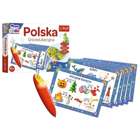 Gra edukacyjna Mały Odkrywca i Magiczny Ołówek Polska Magiczny ołówek Trefl (02114) Trefl
