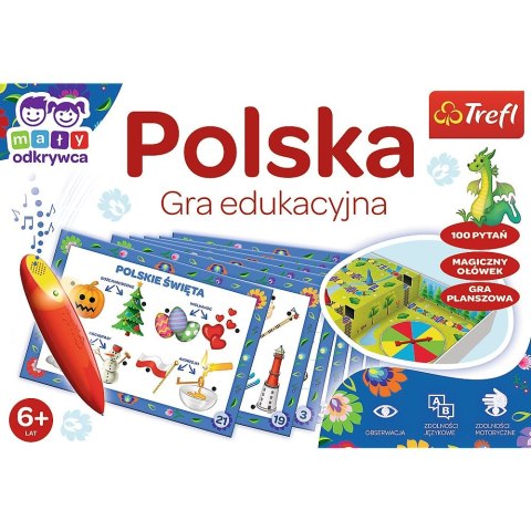 Gra edukacyjna Mały Odkrywca i Magiczny Ołówek Polska Magiczny ołówek Trefl (02114) Trefl
