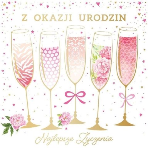 Kartka składana urodziny [mm:] 150x150 Art Nuvo (5902973358674) Art Nuvo