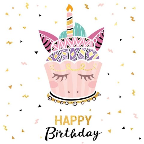 Kartka składana Karnet KW TORT UNICORN kw Henry (5907465668248) Henry