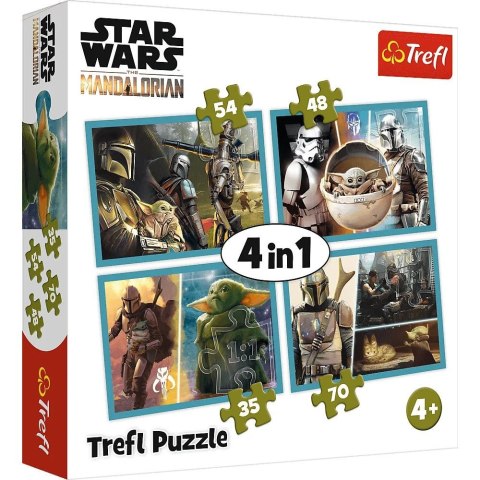 Puzzle Mandalorian 4w1 4w1 el. Trefl (34377) Trefl