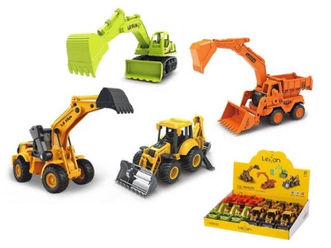 Samochód Bigtoys budowlany mix 17cm (BA7149) Bigtoys