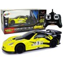 Samochód R/C 1:24 Corvette Żółte C6.R 2.4 G Światła Lean (9734) Lean