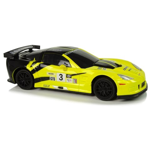 Samochód R/C 1:24 Corvette Żółte C6.R 2.4 G Światła Lean (9734) Lean