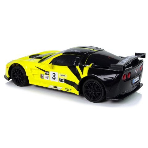 Samochód R/C 1:24 Corvette Żółte C6.R 2.4 G Światła Lean (9734) Lean
