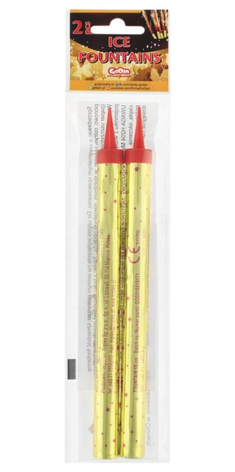 Fontanna tortowa 18 cm/2szt. Godan (FT18/2) Godan