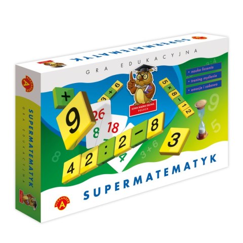 Gra edukacyjna Sowa Mądra Głowa Supermatematyk Alexander (0466) Alexander