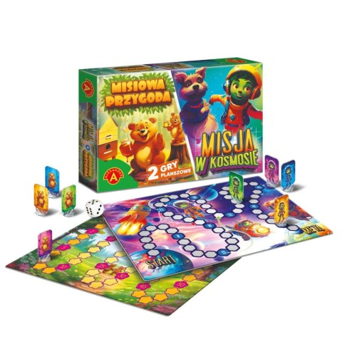 Gra planszowa Misiowa Przygoda / Misja w Kosmosie Alexander Alexander