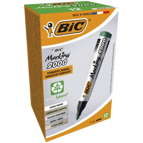 Marker permanentny Marking 2000 wkład zielony 1,5mm okrągła końcówka Bic (8209123) Bic