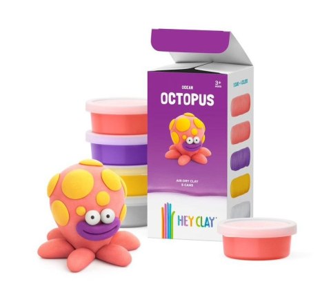 Masa plastyczna dla dzieci Hey Clay ośmiornica mix Tm Toys (HCL50127) Tm Toys
