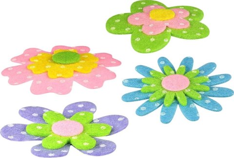 Naklejka (nalepka) Craft-Fun Series filcowa 3D kwiaty Titanum (M-02) Titanum