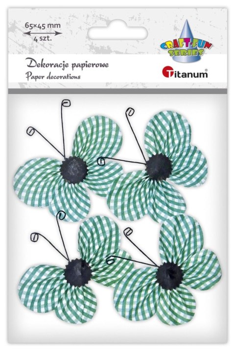 Ozdoba papierowa Titanum Craft-Fun Series motyle 3D (22YX0825-6B) Titanum