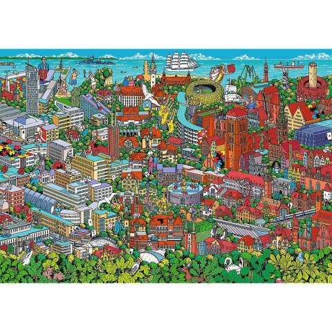 Puzzle Disney 1000 Jubileusz-Trójmiasto 1000 el. Trefl (10924) Trefl