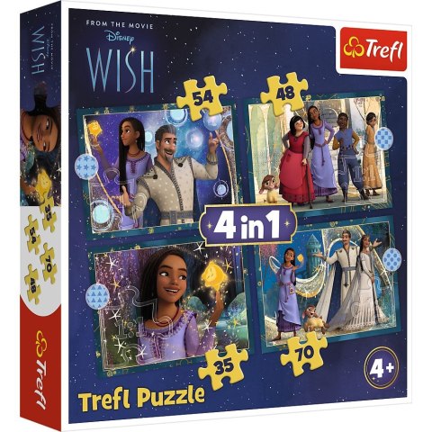 Puzzle Disney Marenia sie spełniają 4w1 el. Trefl (34649) Trefl
