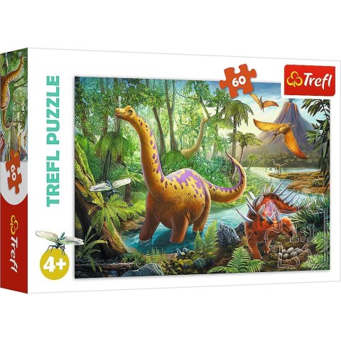 Puzzle wędrówka dinozaurów 60 el. Trefl (17319) Trefl