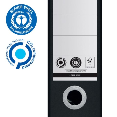 Segregator dźwigniowy Recycle A4 80mm czarny Leitz (10180095) Leitz