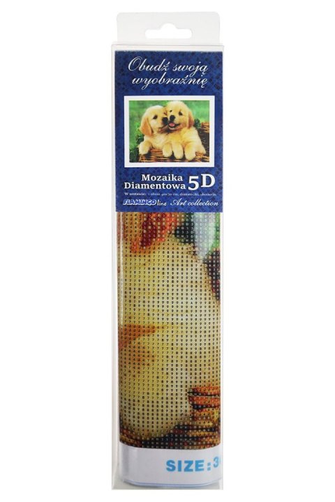 Zestaw kreatywny Diamentowa mozaika 30x40cm Psy 2 Flamingo Line (TYAB26269) Flamingo Line