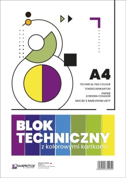 Blok techniczny Wektor kolor A4 mix 160g 10k Wektor