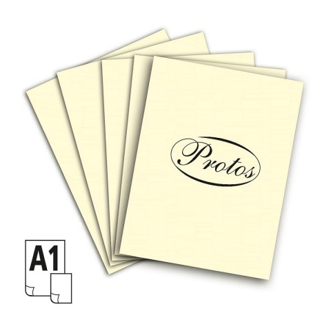 Brystol A1 kremowy 160-180g 20k [mm:] 610x860 Protos Protos