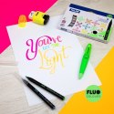 Flamaster Brush Fluo pędzelkowe 6 kol. Milan (0612606FL) Milan