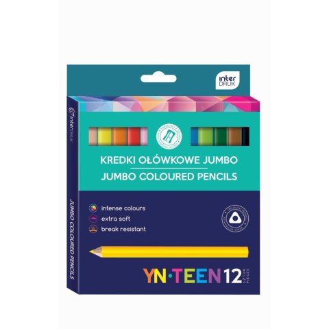 Kredki świecowe Interdruk (IKRTRJUMBO12) Interdruk