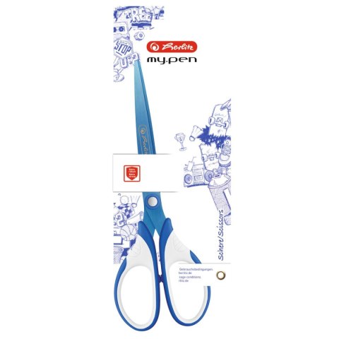 Nożyczki My.pen nieb/białe 50046751 18cm Herlitz (300006784) Herlitz