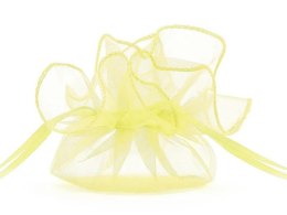 Organza Partydeco Woreczki z organzy, j. żółty, 26cm (1 op. / 20 szt.) (WRG6-084J) Partydeco