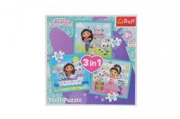 Puzzle Trefl Gabbi Aktywności Gabbi 3w1 el. (34871) Trefl