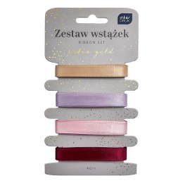 Wstążka Interdruk SATIN GOLD 5902277345486x2 [mm x m] mix (4x2m) Interdruk