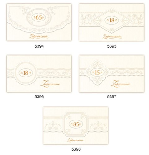 Zaproszenie Duże Cyfra Merigraf (5902221802843) Merigraf