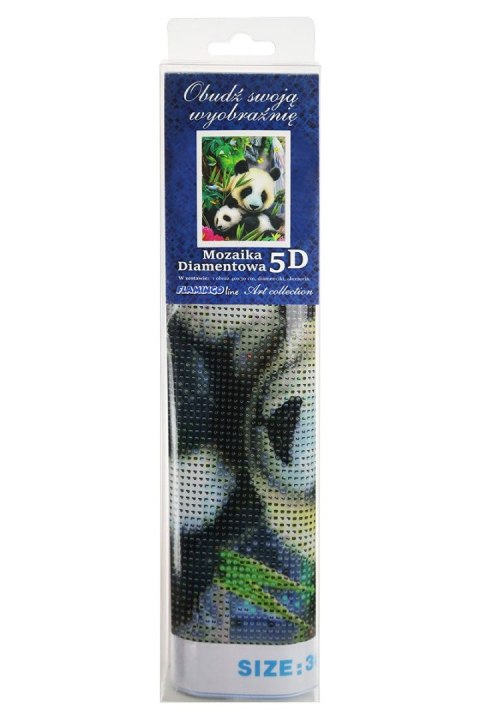 Zestaw kreatywny Diamentowa mozaika 30x40cm Panda Flamingo Line (TGC75484) Flamingo Line
