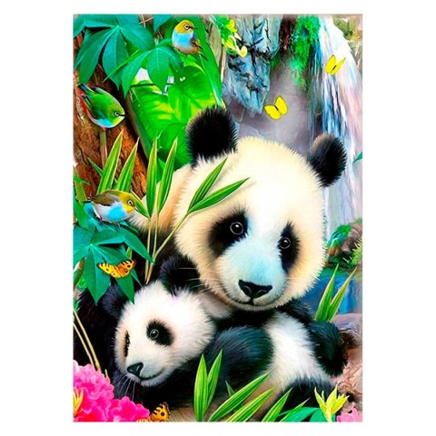 Zestaw kreatywny Diamentowa mozaika 30x40cm Panda Flamingo Line (TGC75484) Flamingo Line