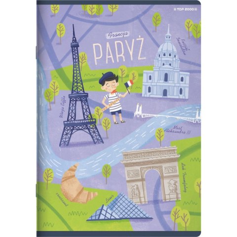 Zeszyt CITIES OF THE WORLD A5 16k. 70g krata Top 2000 (400157888) Top 2000