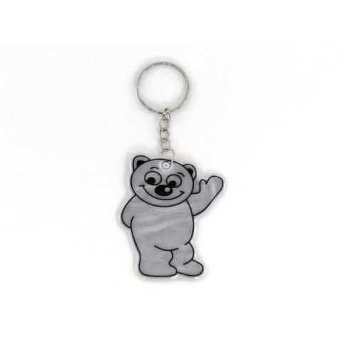 Brelok zawieszka odblaskowa miś, karta 12szt Adar (490154) Adar