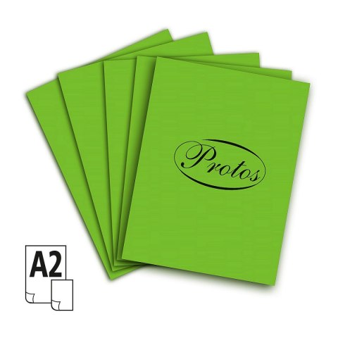 Brystol A2 zielony jasny 20k [mm:] 430x610 Protos Protos