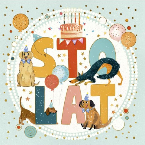 Kartka składana kw KARNET KW STO LAT PIESKI Henry (5905701481897) Henry