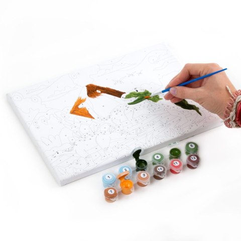 Kolorowanka DINOZAURY MALOWANIE PO NUMERACH Derform (OMNDKA) Derform