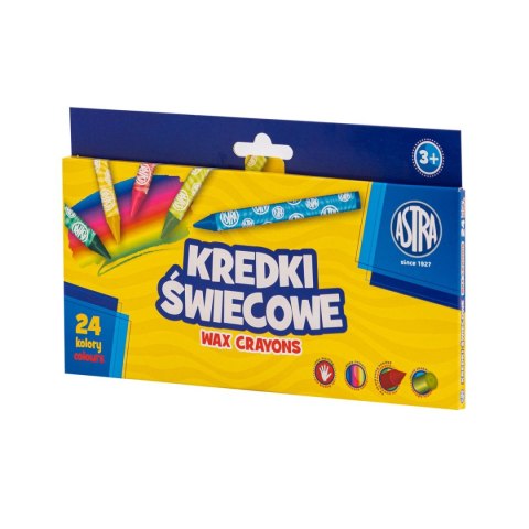 Kredki świecowe 24 kol. Astra (316023008) Astra