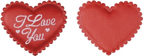 Ozdoba materiałowa Craft-Fun Series serca z napisem Titanum (MTCR-BY089) Titanum