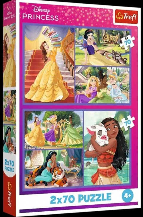 Puzzle Trefl Disney Princess Bajkowe dni 2x70 el. (34440) Trefl