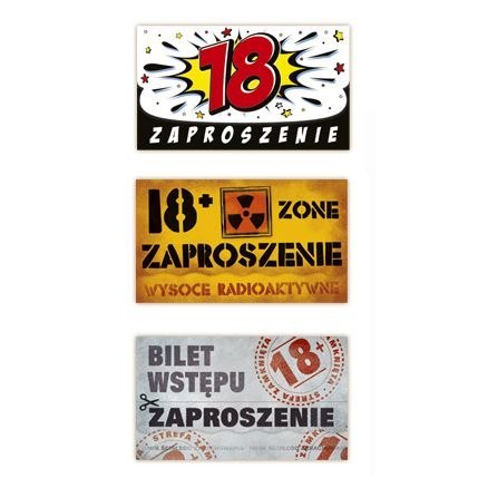 Zaproszenie Duże 18-stka Merigraf (5902221801471) Merigraf