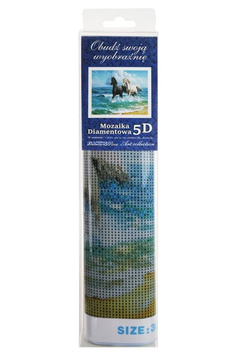 Zestaw kreatywny Diamentowa mozaika 30x40cm Konie 2 Flamingo Line (TMS29511) Flamingo Line